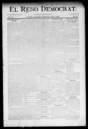 El Reno Democrat. (El Reno, Okla. Terr.), Vol. 10, No. 16, Ed. 1 Thursday, May 4, 1899
