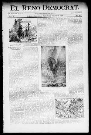 Primary view of object titled 'El Reno Democrat. (El Reno, Okla. Terr.), Vol. 10, No. 29, Ed. 1 Thursday, August 3, 1899'.
