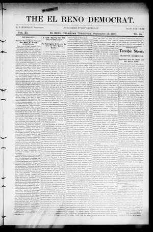 The El Reno Democrat. (El Reno, Okla. Terr.), Vol. 11, No. 34, Ed. 1 Thursday, September 13, 1900