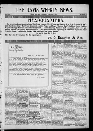 The Davis Weekly News. (Davis, Indian Terr.), Vol. 7, No. 27, Ed. 1 Thursday, January 31, 1901