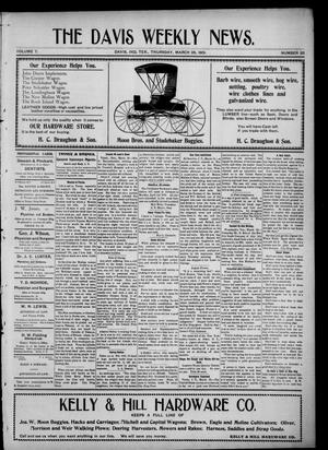 The Davis Weekly News. (Davis, Indian Terr.), Vol. 7, No. 35, Ed. 1 Thursday, March 28, 1901