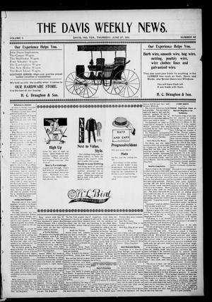 The Davis Weekly News. (Davis, Indian Terr.), Vol. 7, No. 48, Ed. 1 Thursday, June 27, 1901