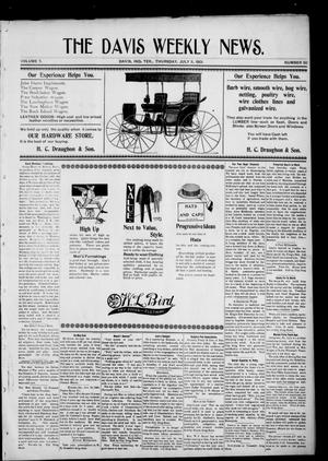 The Davis Weekly News. (Davis, Indian Terr.), Vol. 7, No. 50, Ed. 1 Thursday, July 11, 1901