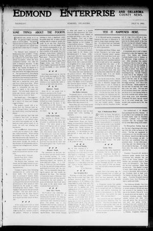 Edmond Enterprise and Oklahoma County News. (Edmond, Okla.), Vol. 1, No. 23, Ed. 1 Thursday, July 9, 1903