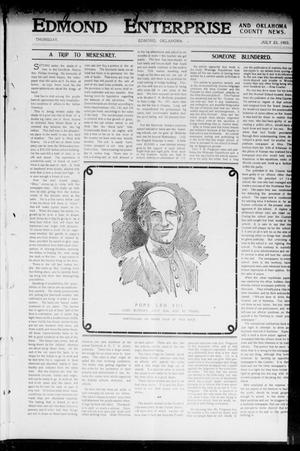 Edmond Enterprise and Oklahoma County News. (Edmond, Okla.), Vol. 1, No. 25, Ed. 1 Thursday, July 23, 1903