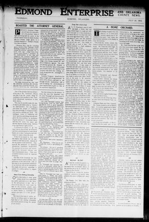 Edmond Enterprise and Oklahoma County News. (Edmond, Okla.), Vol. 1, No. 26, Ed. 1 Thursday, July 30, 1903