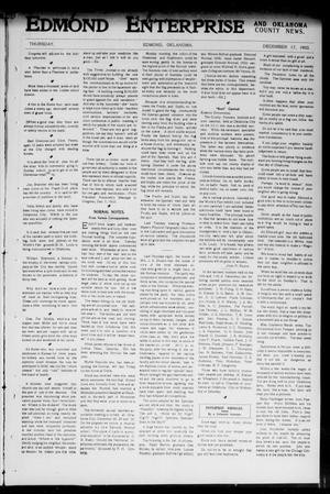 Edmond Enterprise and Oklahoma County News. (Edmond, Okla.), Vol. 1, No. 46, Ed. 1 Thursday, December 17, 1903