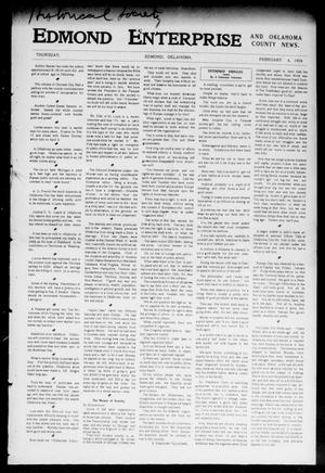 Edmond Enterprise and Oklahoma County News. (Edmond, Okla.), Vol. 1, No. 53, Ed. 1 Thursday, February 4, 1904