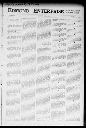 Edmond Enterprise and Oklahoma County News. (Edmond, Okla.), Vol. 1, No. 60, Ed. 1 Thursday, March 24, 1904