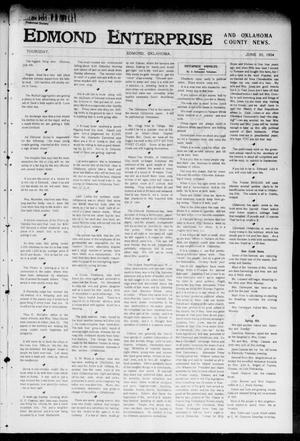 Edmond Enterprise and Oklahoma County News. (Edmond, Okla.), Vol. 1, No. 74, Ed. 1 Thursday, June 30, 1904