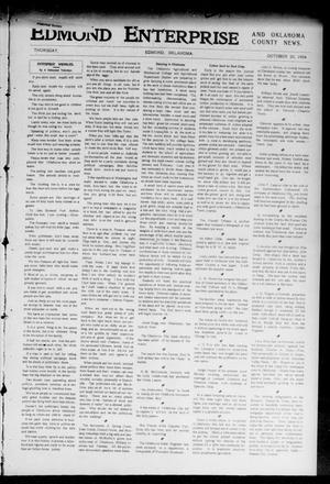 Edmond Enterprise and Oklahoma County News. (Edmond, Okla.), Vol. 1, No. 90, Ed. 1 Thursday, October 20, 1904