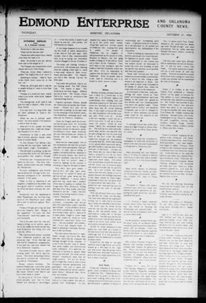Edmond Enterprise and Oklahoma County News. (Edmond, Okla.), Vol. 1, No. 91, Ed. 1 Thursday, October 27, 1904