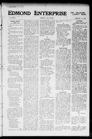 Edmond Enterprise and Oklahoma County News. (Edmond, Okla.), Vol. 1, No. 42, Ed. 1 Thursday, January 18, 1906