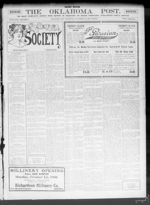 The Oklahoma Post. (Oklahoma City, Okla.), Vol. 5, No. 112, Ed. 2 Sunday, September 30, 1906