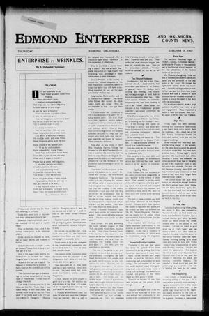 Edmond Enterprise and Oklahoma County News. (Edmond, Okla.), Vol. 2, No. 44, Ed. 1 Thursday, January 24, 1907