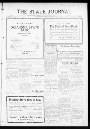 Primary view of object titled 'The State Journal (Mulhall, Okla.), Vol. 13, No. 52, Ed. 1 Friday, November 26, 1915'.