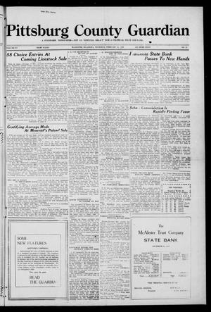 Pittsburg County Guardian (McAlester, Okla.), Vol. 15, No. 25, Ed. 1 Thursday, February 12, 1920