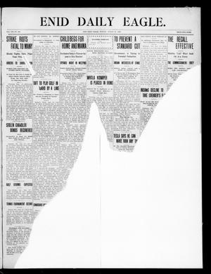 Primary view of object titled 'Enid Daily Eagle. (Enid, Okla.), Vol. 8, No. 272, Ed. 1 Monday, August 23, 1909'.