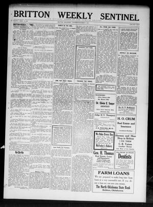 Britton Weekly Sentinel (Britton, Okla.), Vol. 4, No. 46, Ed. 1 Thursday, December 7, 1911