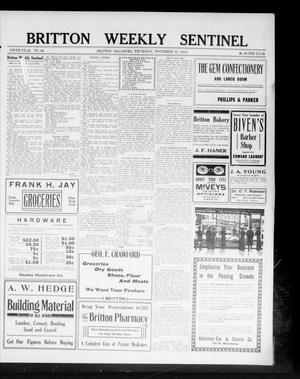 Britton Weekly Sentinel (Britton, Okla.), Vol. 5, No. 43, Ed. 1 Thursday, November 21, 1912