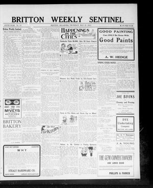 Primary view of object titled 'Britton Weekly Sentinel (Britton, Okla.), Vol. 6, No. 19, Ed. 1 Thursday, May 29, 1913'.