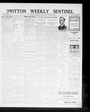 Britton Weekly Sentinel (Britton, Okla.), Vol. 6, No. 38, Ed. 1 Thursday, October 9, 1913