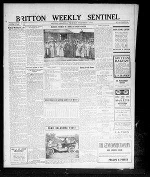 Britton Weekly Sentinel (Britton, Okla.), Vol. 6, No. 46, Ed. 1 Thursday, December 4, 1913