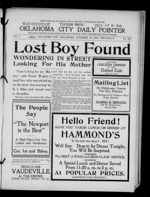 Oklahoma City Daily Pointer (Oklahoma City, Okla.), Vol. 1, No. 207, Ed. 1 Thursday, October 18, 1906