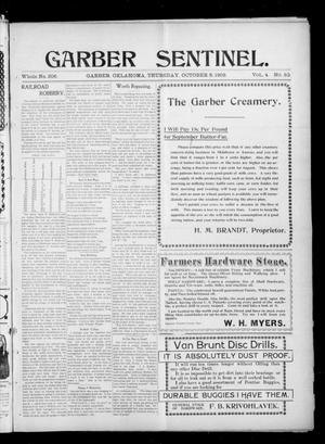 Garber Sentinel. (Garber, Okla.), Vol. 4, No. 50, Ed. 1 Thursday, October 8, 1903