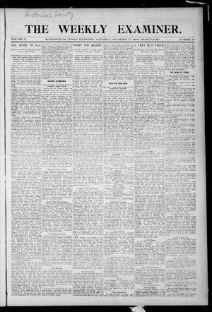 The Weekly Examiner. (Bartlesville, Indian Terr.), Vol. 10, No. 41, Ed. 1 Saturday, December 17, 1904