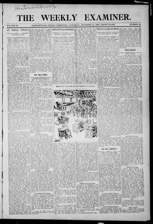 Primary view of object titled 'The Weekly Examiner. (Bartlesville, Indian Terr.), Vol. 11, No. 42, Ed. 1 Saturday, December 23, 1905'.