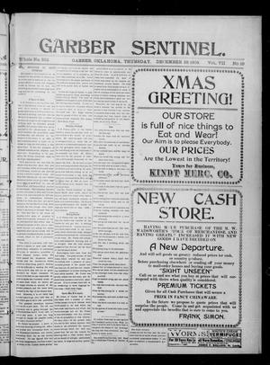 Garber Sentinel. (Garber, Okla.), Vol. 7, No. 10, Ed. 1 Thursday, December 28, 1905