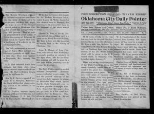 Oklahoma City Daily Pointer (Oklahoma City, Okla.), Vol. 1, No. 2, Ed. 1 Friday, January 19, 1906