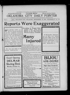 Oklahoma City Daily Pointer (Oklahoma City, Okla.), Vol. 1, No. 182, Ed. 1 Wednesday, September 19, 1906