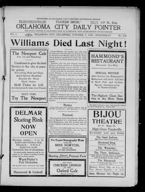 Oklahoma City Daily Pointer (Oklahoma City, Okla.), Vol. 1, No. 194, Ed. 1 Wednesday, October 3, 1906