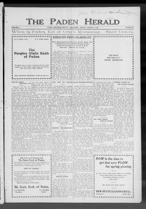 The Paden Herald (Paden, Okla.), Vol. 5, No. 23, Ed. 1 Friday, March 3, 1916
