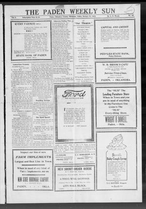 The Paden Weekly Sun (Paden, Okla.), Vol. 3, No. 42, Ed. 1 Friday, January 31, 1919