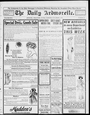 The Daily Ardmoreite. (Ardmore, Okla.), Vol. 17, No. 18, Ed. 1 Sunday, November 6, 1910