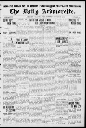 The Daily Ardmoreite. (Ardmore, Okla.), Vol. 19, No. 40, Ed. 1 Friday, November 22, 1912