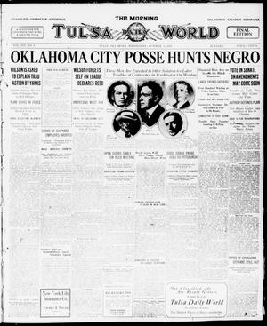 The Morning Tulsa Daily World (Tulsa, Okla.), Vol. 14, No. 4, Ed. 1 Wednesday, October 1, 1919