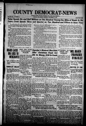 Primary view of object titled 'County Democrat-News (Sapulpa, Okla.), Vol. 14, No. 14, Ed. 1 Thursday, December 27, 1923'.