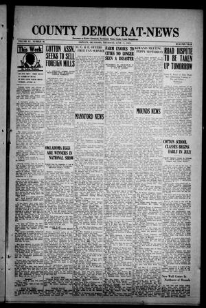Primary view of object titled 'County Democrat-News (Sapulpa, Okla.), Vol. 15, No. 36, Ed. 1 Thursday, June 11, 1925'.