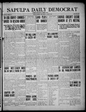 Sapulpa Daily Democrat (Sapulpa, Okla.), Vol. 10, No. 183, Ed. 1 Friday, October 7, 1910