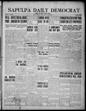 Sapulpa Daily Democrat (Sapulpa, Okla.), Vol. 10, No. 180, Ed. 1 Tuesday, October 4, 1910