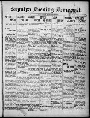 Sapulpa Evening Democrat. (Sapulpa, Okla.), Vol. 2, No. 44, Ed. 1 Saturday, November 16, 1912