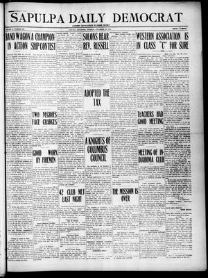 Sapulpa Daily Democrat (Sapulpa, Okla.), Vol. 10, No. 227, Ed. 1 Tuesday, November 29, 1910
