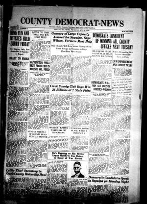 County Democrat-News (Sapulpa, Okla.), Vol. 15, No. 6, Ed. 1 Thursday, October 30, 1924