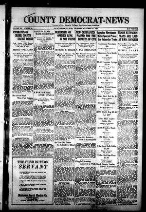 Primary view of object titled 'County Democrat-News (Sapulpa, Okla.), Vol. 12, No. 52, Ed. 1 Thursday, September 21, 1922'.