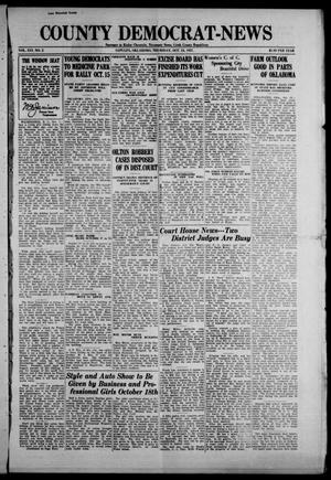 Primary view of object titled 'County Democrat-News (Sapulpa, Okla.), Vol. 18, No. 2, Ed. 1 Thursday, October 13, 1927'.