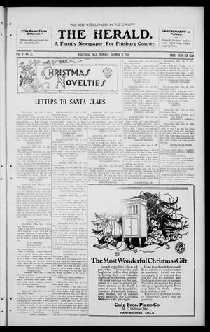 The Herald. (Haileyville, Okla.), Vol. 2, No. 37, Ed. 1 Thursday, December 16, 1920